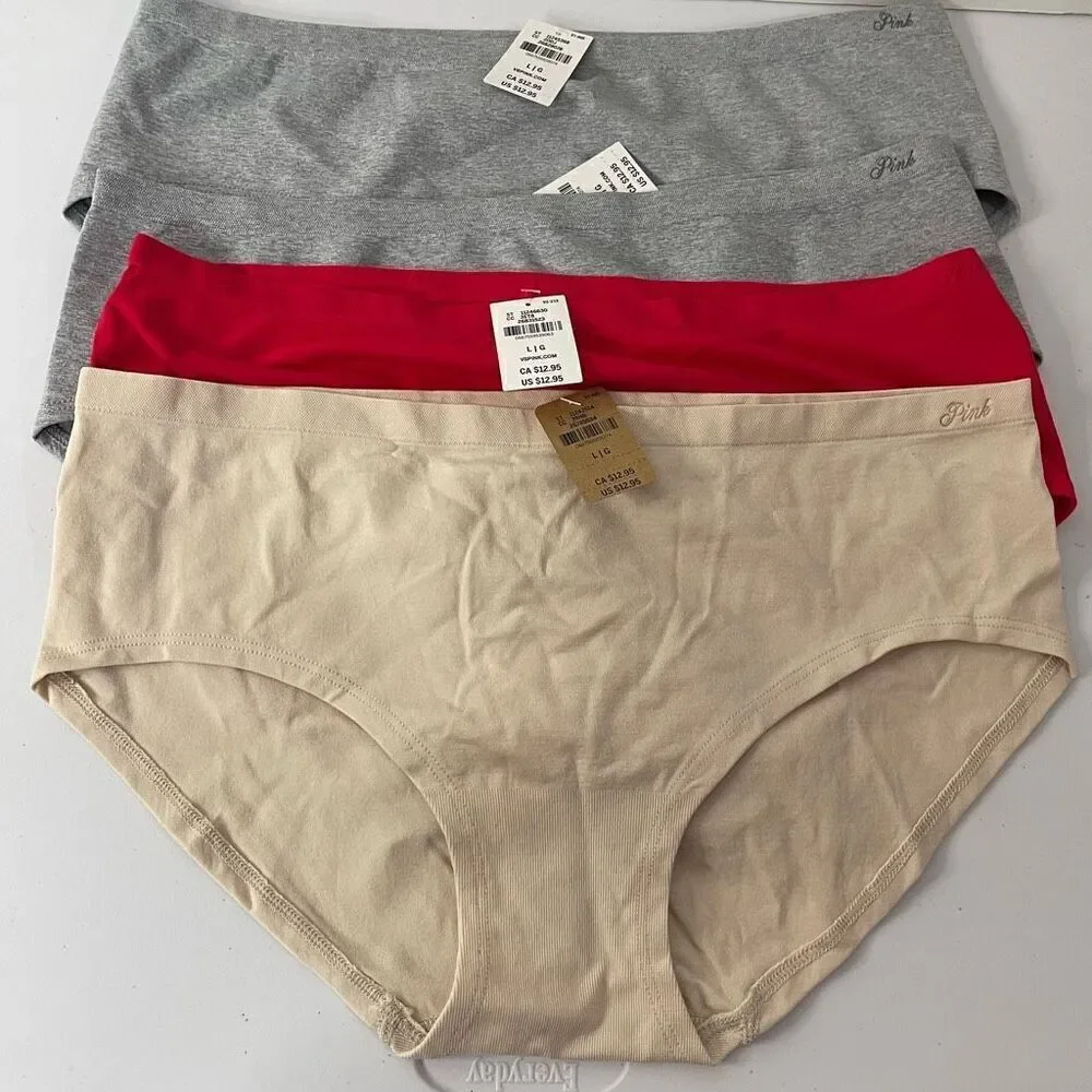 New! Pink| 4 pack|Hiphugger| Hipster